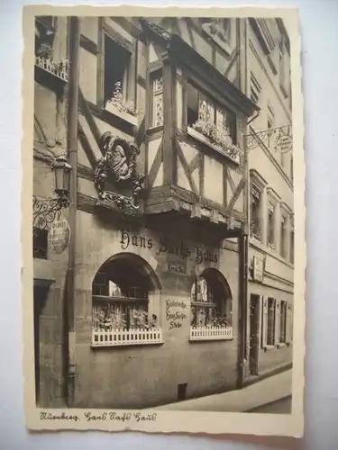 Alte AK Nürnberg Hans Sachs Haus 1942 [288]