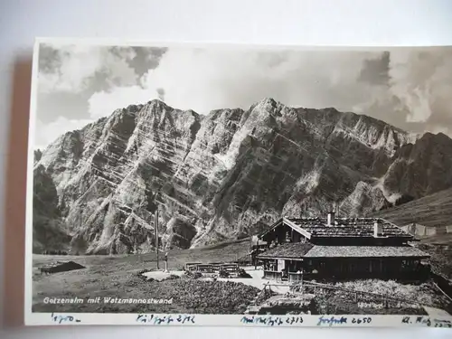 Alte AK Gotzenalm Watzmannostwand Berchtesgaden [305]