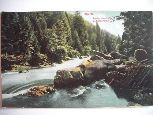Alte AK Oker Partie oberhalb Okerinsel [317]
