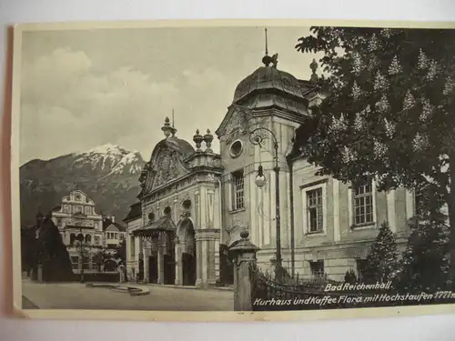 Alte AK Bad Reichenhall Kurhaus Kaffee Flora  [357]