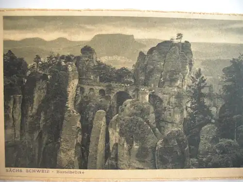 Alte AK Basteibrücke Sächsische Schweiz [435]