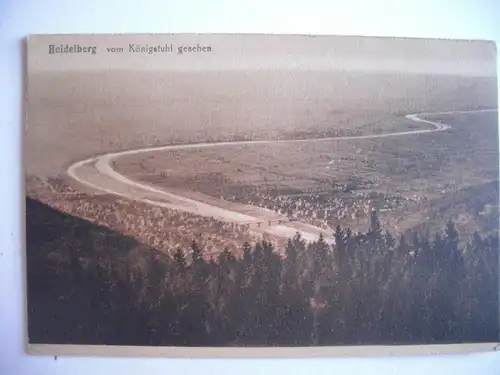 Alte AK Heidelberg vom Königstuhl [450]