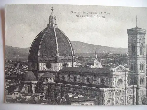 Alte AK Florenz Firenze La Cattedrale 1924 [515]