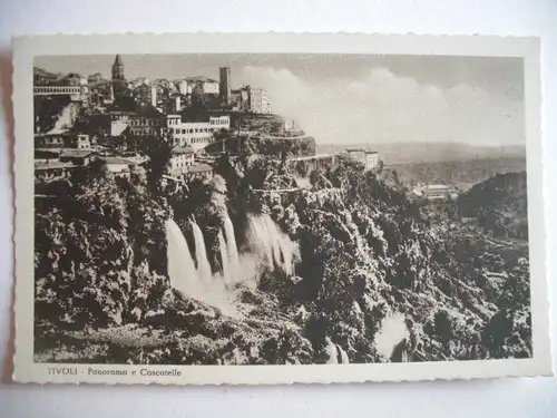 Alte AK Tivoli Rom Panorama e Cascatelle [554]
