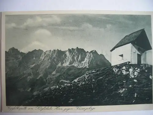 Alte AK Kitzbüheler Horn Gipfelkapelle [578]