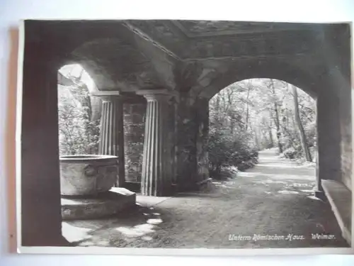 Alte AK Weimar Unterm Römischen Haus [623]