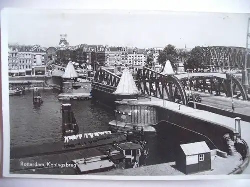 Alte AK Rotterdam Koningsbrug 1955 [637]