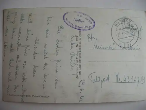 Alte AK Brand gegen Scesaplana [638]