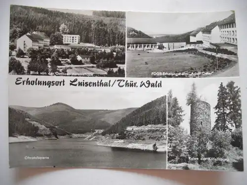 Alte AK Luisenthal Thüringer Wald Mehrbildkarte [D67]