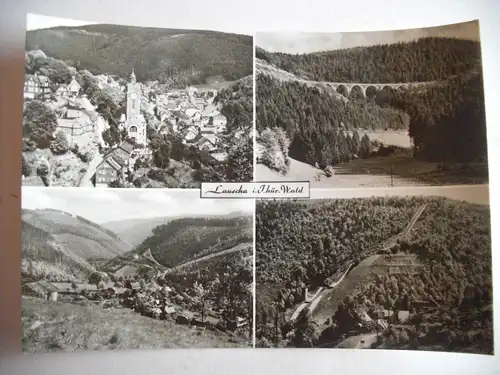 Alte AK Lauscha Mehrbildkarte [D98]