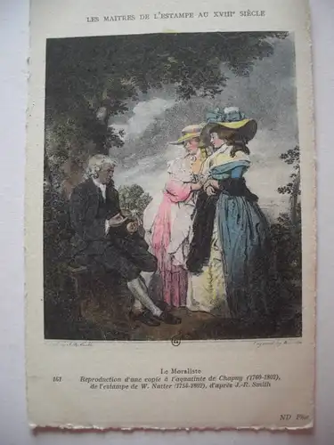 Alte AK Künstlerkarte Chapuy Le Moraliste [672]