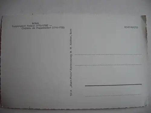 Alte AK Bonn Poppelsdorfer Schloß [P816]
