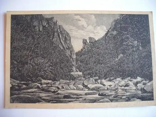 Alte AK Bodetal Harz Bodetor [A1029]