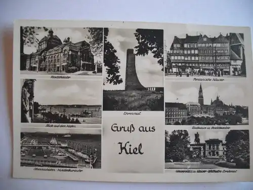 Alte AK Kiel Mehrbildkarte [A1037]