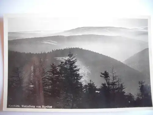 Alte AK Katzhütte Wurzelberg von Nordost [A1052]