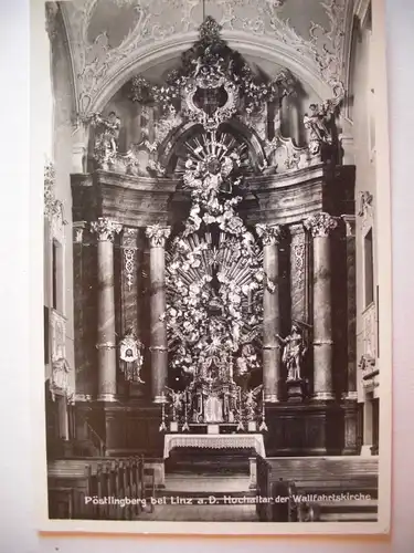 Alte AK Pöstlingsberg Linz Hochaltar Wallfahrtskirche [A1105]