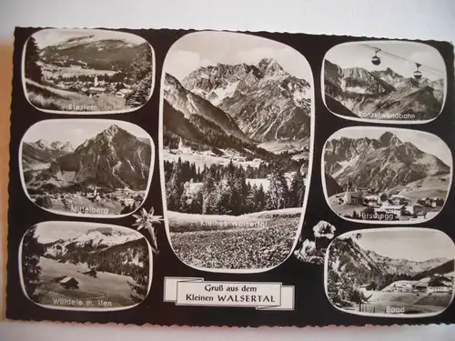 Alte AK Kleines Walsertal Mehrbildkarte [A1145]
