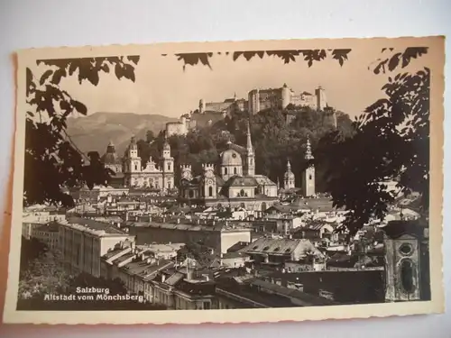 Alte AK Salzburg Altstadt vom Mönchsberg [A1149]