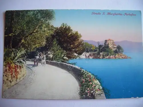Alte AK Strada S. Margherita Portofino um 1920 [A1160]