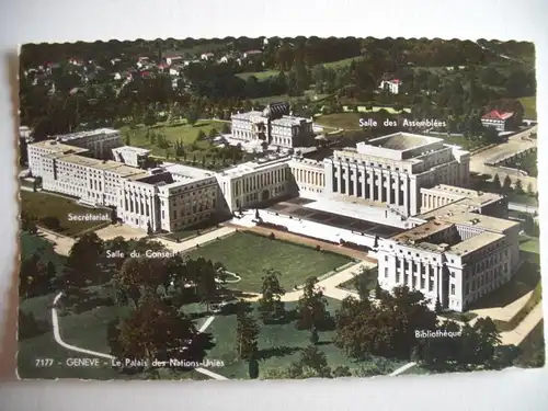 Alte AK Geneve Palais des Nations Unies Genf [A1204]