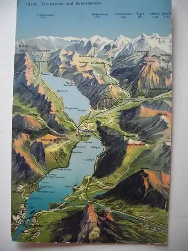 Alte AK Thunersee und Brienzersee [A1207]