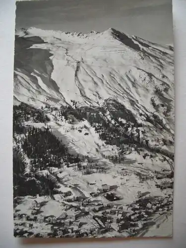 Alte AK Davos Dorf mit Parsennbahn [A1214]