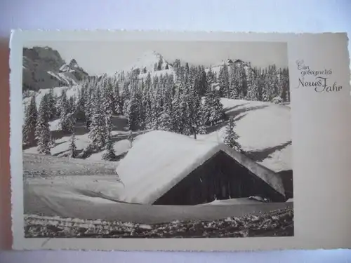 Alte AK Grußkarte Ein gesegnetes Neues Jahr Winter  [A1240]