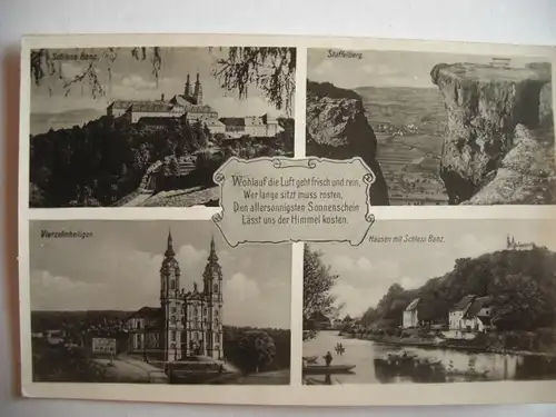 Alte AK Vierzehnheiligen Schloß Banz Staffelberg  [A573]