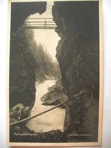Alte AK Partnachklamm Garmisch Partenkirchen [A574]