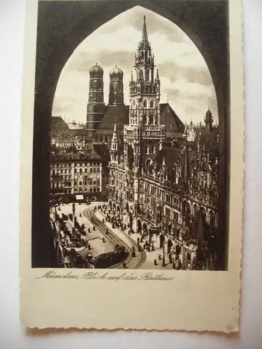 Alte AK München Blick auf das Rathaus [A589]