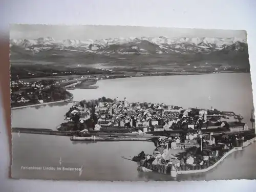 Alte AK Ferieninsel Lindau im Bodensee [A608]