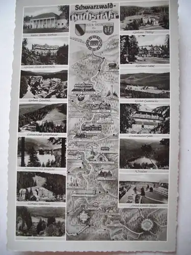 Alte AK Schwarzwald-Hochstraße Mehrbildkarte [A871]