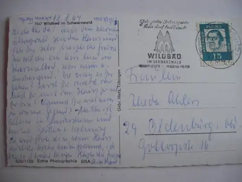 Alte AK Wildbad im Schwarzwald [A878]