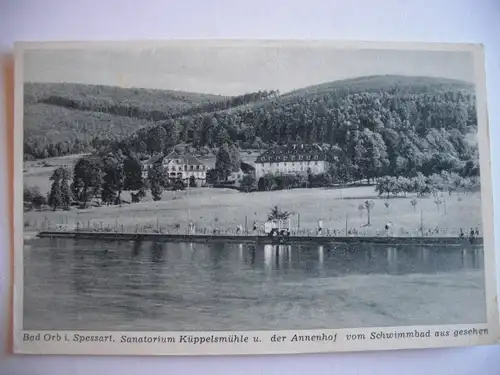 Alte AK Bad Orb Spessart Sanatorium Küppelsmühle Annenhof  [A907]