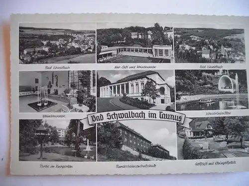 Alte AK Bad Schwalbach Taunus Mehrbildkarte [A908]