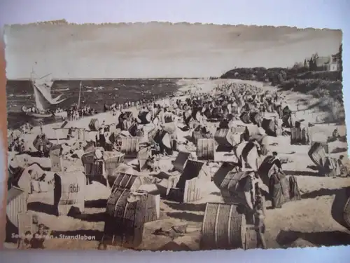 Alte AK Seebad Bansin Strandleben Strandkörbe [A937]
