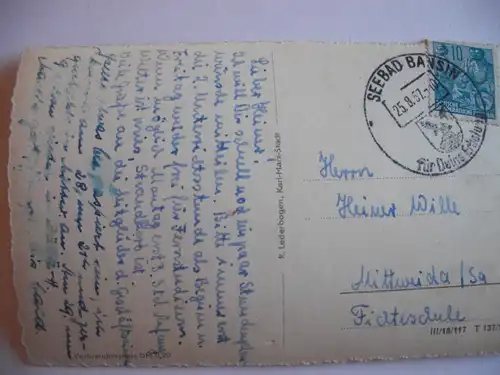 Alte AK Seebad Bansin Strandleben Strandkörbe [A937]