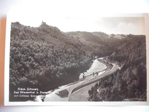 Alte AK Wiesenttal Stempfermühle Schloß Gössweinstein [A638]