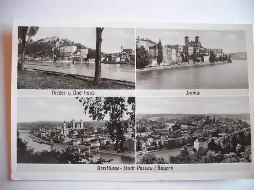 Alte AK Passau Mehrbildkarte [A643]