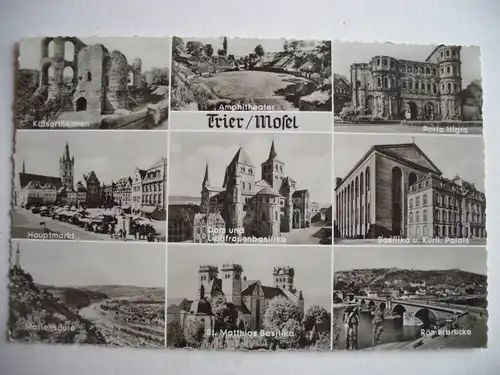 Alte AK Trier Mehrbildkarte [A729]