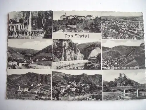 Alte AK Das Ahrtal Mehrbildkarte [A732]