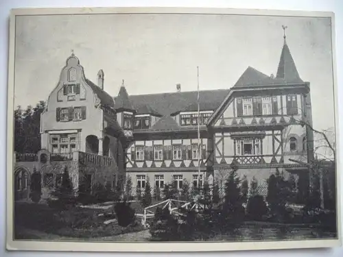 Alte AK Fotokarte Unbekanntes Gebäude unbekannter Ort [A780]