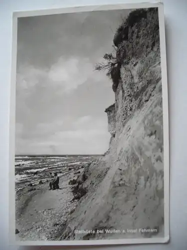 Alte AK Steilküste bei Wulfen Insel Fehmarn [A256]