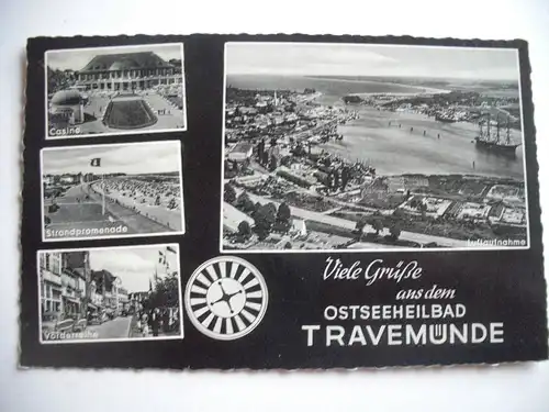 Alte AK Travemünde Mehrbildkarte [A273]