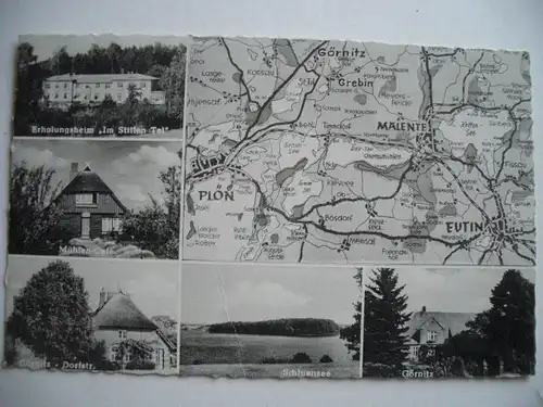 Alte AK Eutin Malente Plön Mehrbildkarte [A276]