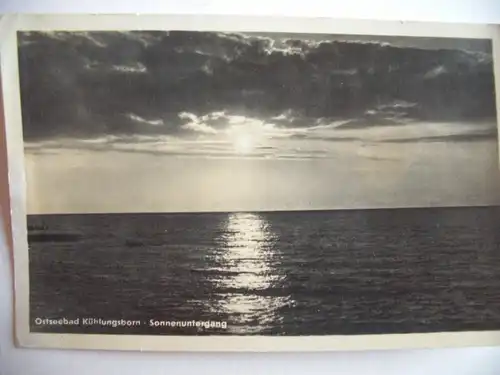 Alte AK Ostseebad Kühlungsborn Sonnenuntergang [A308]