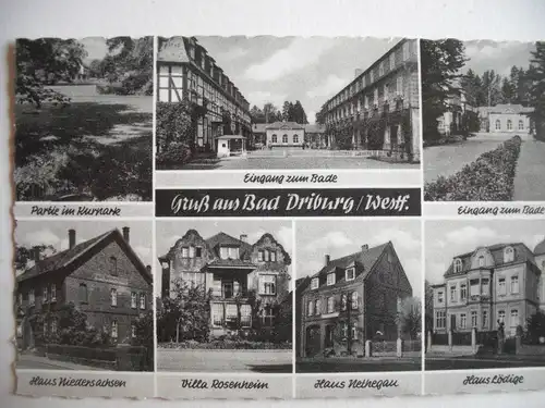 Alte AK Bad Driburg Westfalen Mehrbildkarte [A230]