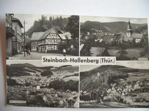 Alte AK Steinbach Hallenberg Thüringen Mehrbildkarte [A385]