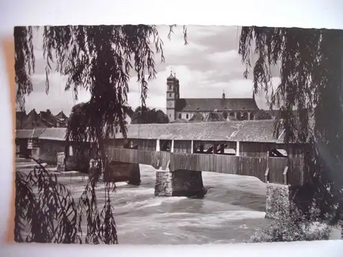 Alte AK Säckingen am Hochrhein Alte Rheinbrücke Brücke [A423]