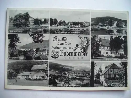 Alte AK Bodenwerder Mehrbildkarte [A465]